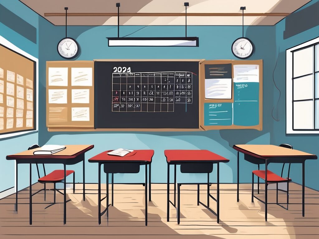 A classroom setting in the uk