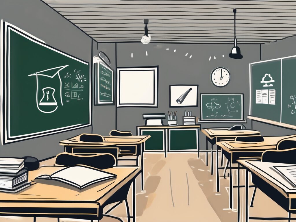 A classroom setting in the uk